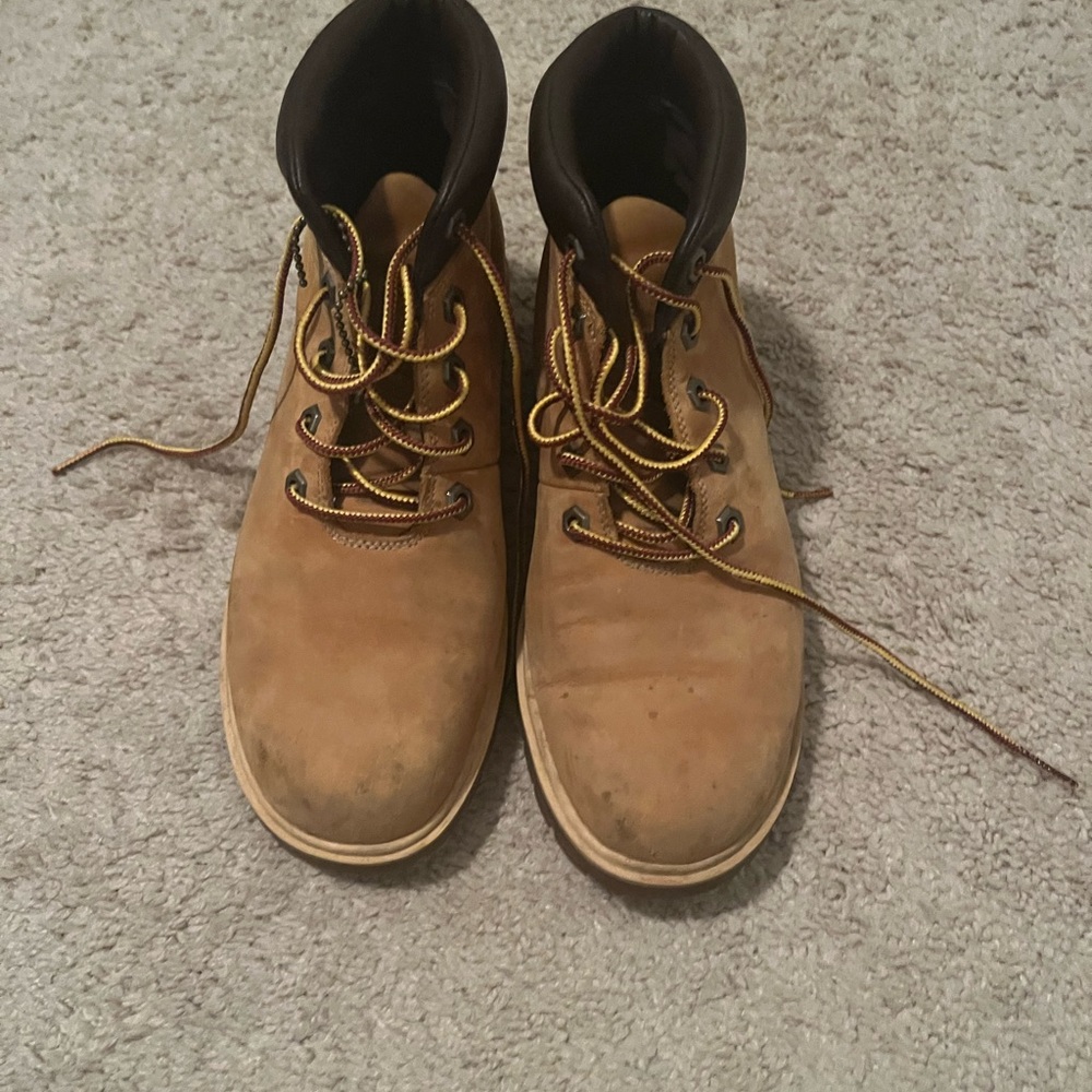 Timberland Brown Leather Combat Boots